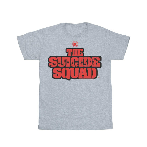 DC Comics Dam/Damer The Suicide Squad Filmlogotyp Bomullspojke Sports Grey XL