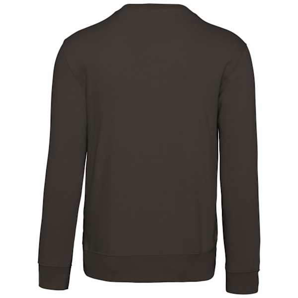Kariban Herr Crew Neck Sweatshirt L Mörkgrå Dark Grey L