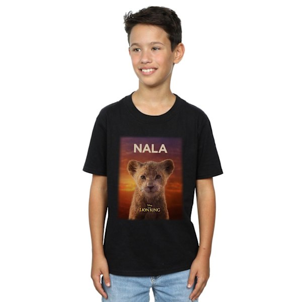 Disney Boys The Lion King Movie Baby Nala Poster T-Shirt 9-11 år Black 9-11 Years