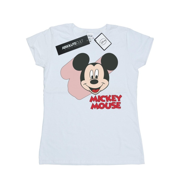 Disney Mickey Mouse Move Cotton T-Shirt XL Vit för damer/damer White XL