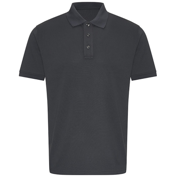 PRO RTX Mens Pro Moisture Wicking Polo Shirt S Solid Grey Solid Grey S