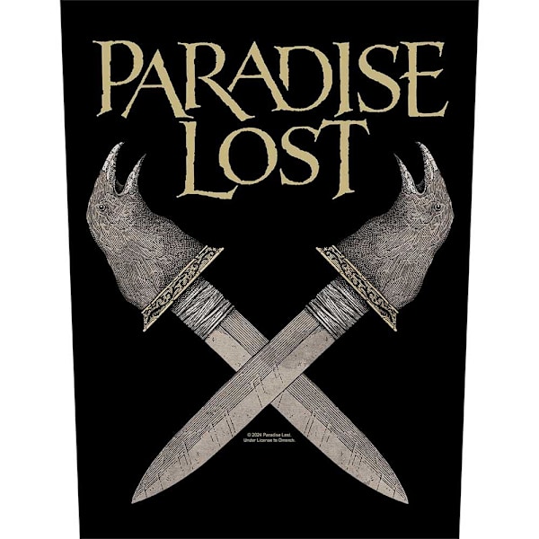 Paradise Lost Obsidian Dagger Patch, En Storlek, Svart Black One Size