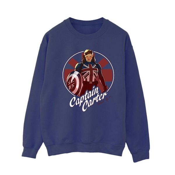 Marvel Dam/Damer What If Captain Carter Sweatshirt L Marinblå B Navy Blue L