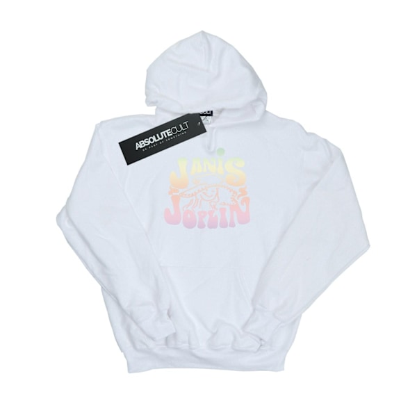 Janis Joplin Boys Pastel Logo Hoodie 5-6 år Vit White 5-6 Years