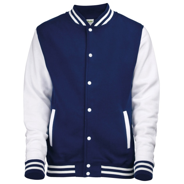 Awdis Unisex Vuxen Varsity Jacka L Oxford Navy/White Oxford Navy/White L