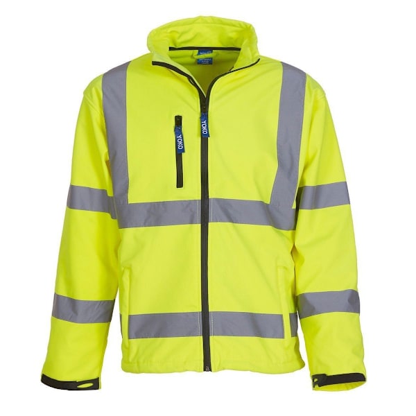 Yoko Hi-Vis Softshelljacka för män (2-pack) 2XL Hi-Vis Gul Hi-Vis Yellow 2XL