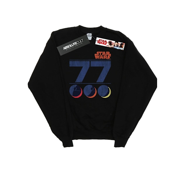 Star Wars Retro 77 Death Star Sweatshirt för pojkar 12-13 år Svart Black 12-13 Years