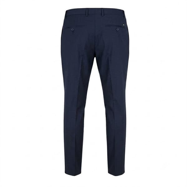 Boss Leon raka byxor för män 40S mörkblå Dark Blue 40S