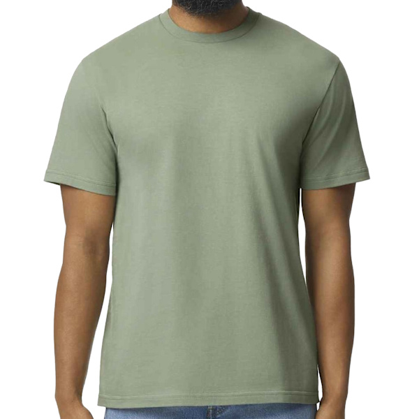 Gildan herr mellantjock mjuk touch T-shirt M salvia Sage M