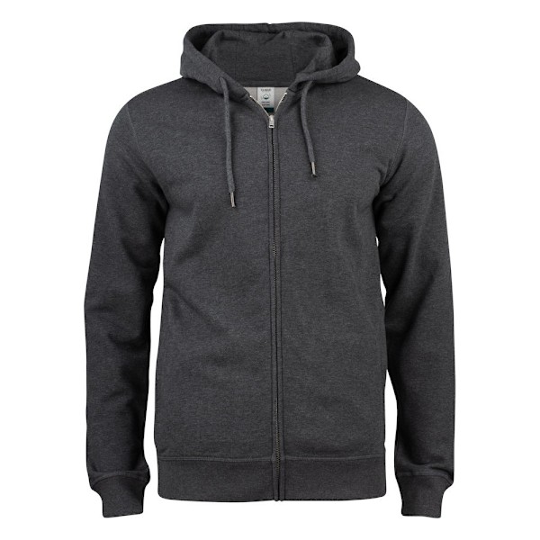 Clique Herr Premium Ekologisk Bomull Full Zip Hoodie XS Antracit Anthracite Melange XS