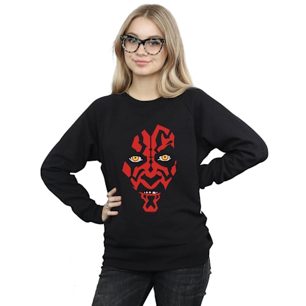 Star Wars Dam Darth Maul Ansikte Sweatshirt M Svart Black M