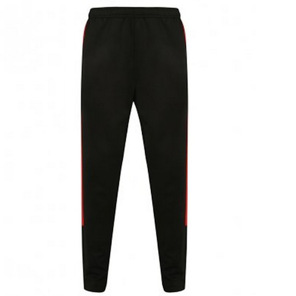 Finden and Hales Herr Stickade Träningsoverallsbyxor XXS Svart/Röd Black/Red XXS
