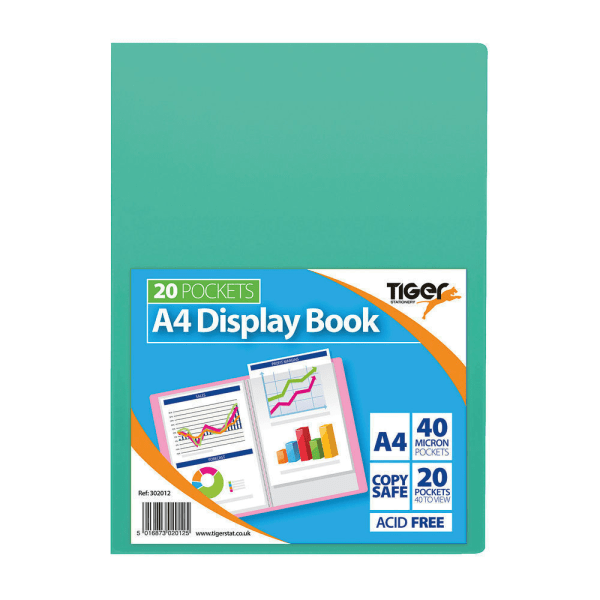 Tiger Stationery Flexi Display Book A4 Flerfärgad Multicoloured A4