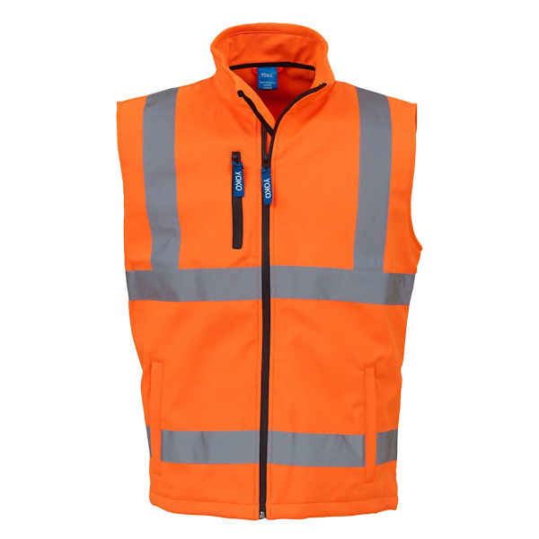 Yoko Hi Vis Softshell Väst / Arbetskläder (2-pack) L Hi Vis Orange L