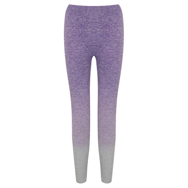 Tombo Dam/Kvinnor Fade Seamless Leggings 10 UK - 12 UK Lila Purple/Light Grey Marl 10 UK - 12 UK