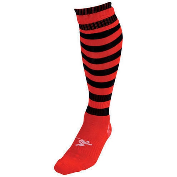 Precision Unisex Vuxen Pro Randiga Fotbollsstrumpor 7 UK-12 UK Röd Red/Black 7 UK-12 UK