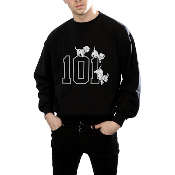 Disney Herr 101 Dalmatiner 101 Doggies Sweatshirt M Svart Black M