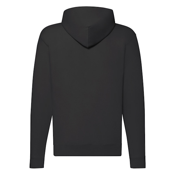 Fruit of the Loom Classic Zipped Hoodie för män 4XL Svart Black 4XL