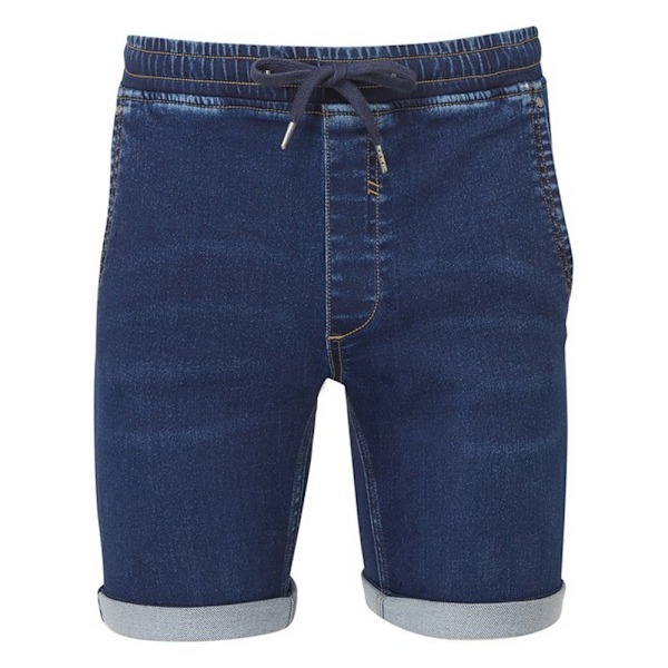 Wombat Herr Denim Shorts med Snörning L Blå Blue L