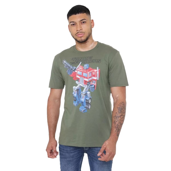 Transformers Herr Old School Optimus Prime T-shirt M Military G Military Green M