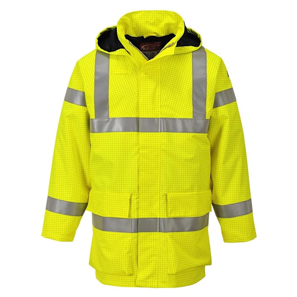 Portwest Multi Lite Bizflame Regnjacka Varsel Herr S Gul Yellow S
