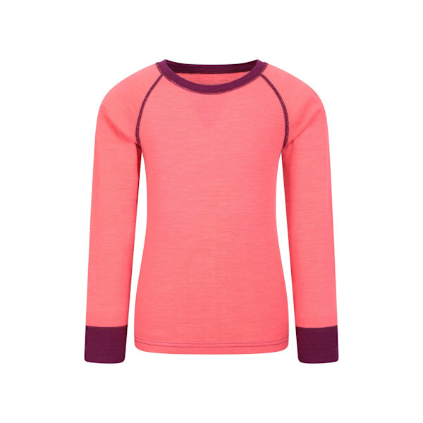 Mountain Warehouse Barn/Barn Merino II Rundhalsad Underställströja Bright Pink 3-4 Years