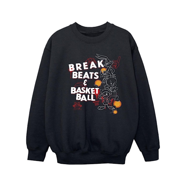 Space Jam: A New Legacy Girls Break Beats & Basketball Sweatshirt Black 9-11 Years