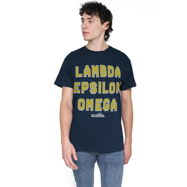 Old School Herr Fraternitet T-Shirt M Marinblå Navy M