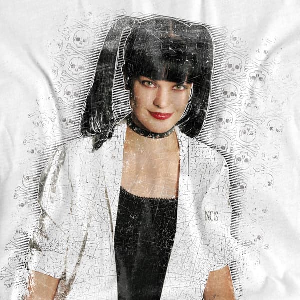 NCIS Herr Abby Skulls T-shirt M Vit White M