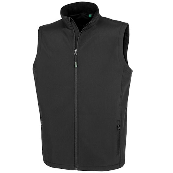 Result Äkta Återvunnen Herr Softshell Tryckbar Kroppsvärmare M Black M