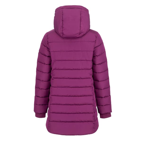 Slazenger Dam Polyester Vadderad Jacka Mellanlång 10 UK Plum 10 UK