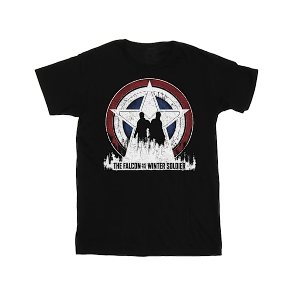 Marvel Herr The Falcon And The Winter Soldier Star Silhouettes Black 4XL