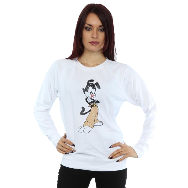 Animaniacs Dam/Kvinnor Yakko Klassisk Pose Sweatshirt S Vit White S