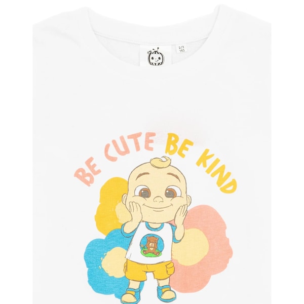 Cocomelon flickor vara söta vara snälla långärmad T-shirt 12-18 månader White 12-18 Months