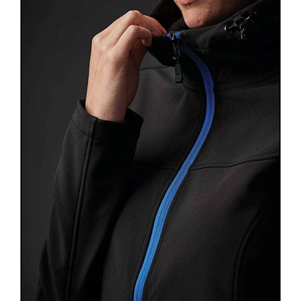 Stormtech Dam/Kvinnor Orbiter Hooded Soft Shell Jacka M Svart Black/Azure M