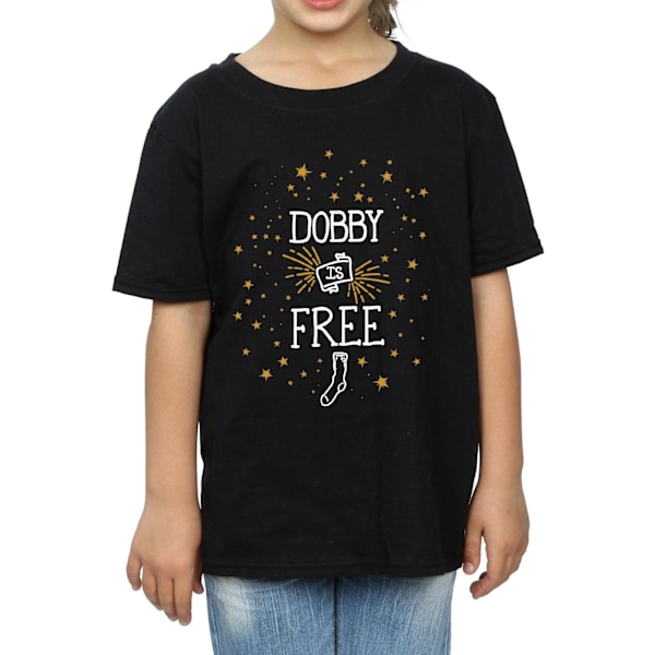 Harry Potter flickor Dobby Is bomull T-shirt 9-11 år svart Black 9-11 Years