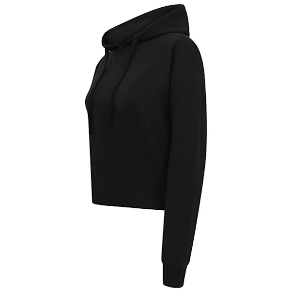 SF Dam/Kvinnor Cropped Slounge Hoody M Svart Black M