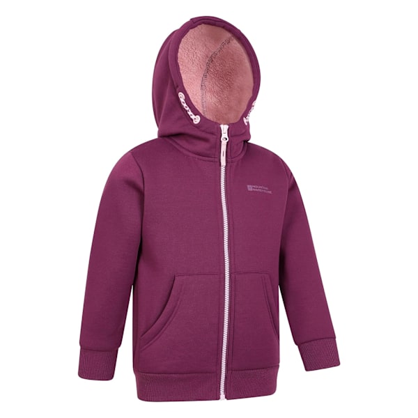 Mountain Warehouse Barn/Barn Alpine II Full Zip Hoodie 7-8 Berry 7-8 Years