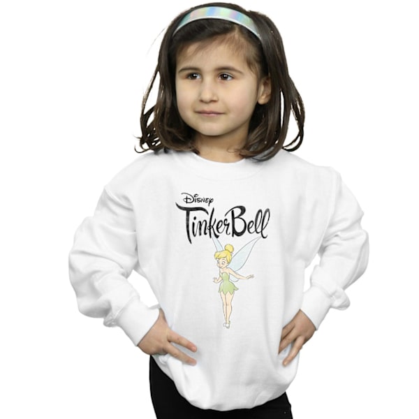 Disney Flickor Tingeling Flygande Tink Sweatshirt 9-11 År Vit White 9-11 Years
