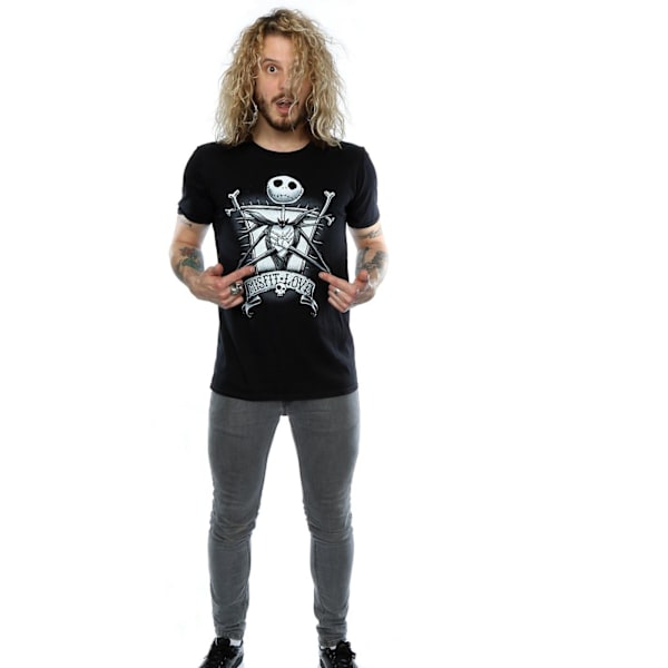 Nightmare Before Christmas Mens Misfit Love Jack Skellington Co Black M