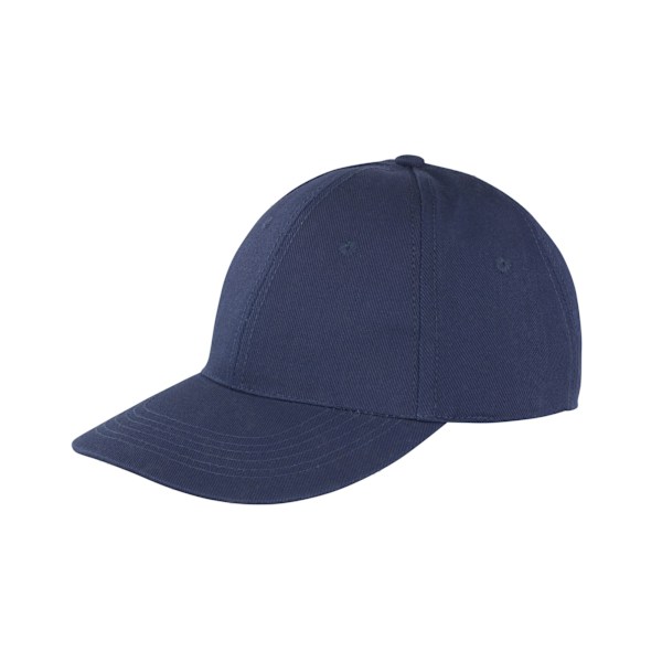Result Headwear Memphis 6 Panel Borstad Bomull Låg Profil Bas Navy One Size