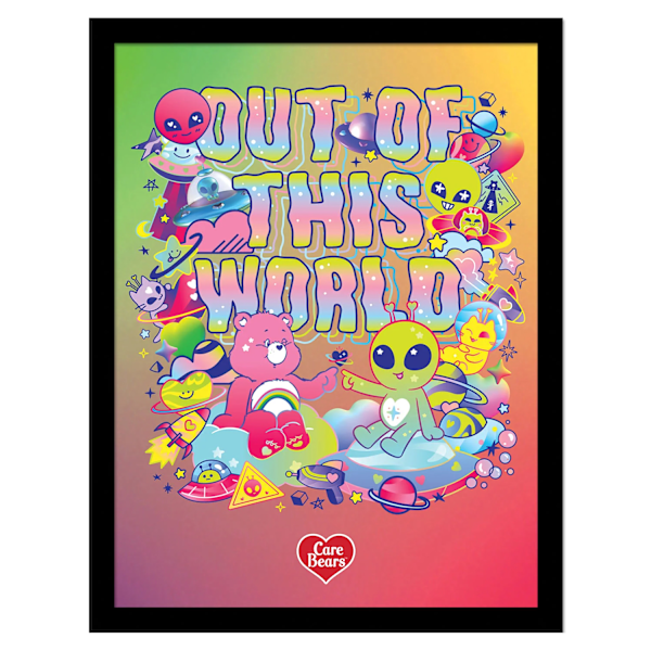 Care Bears Out Of This World Inramad Poster 40cm x 30cm Multicol Multicoloured 40cm x 30cm