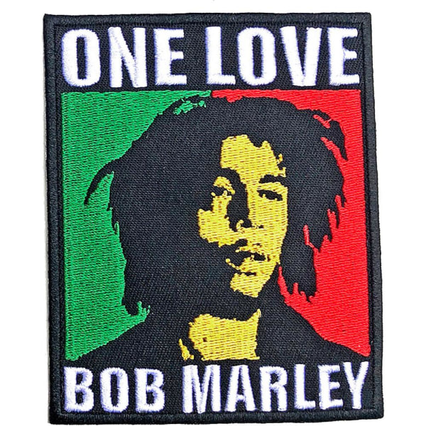Bob Marley One Love Iron On Patch One Size Flerfärgad Multicoloured One Size