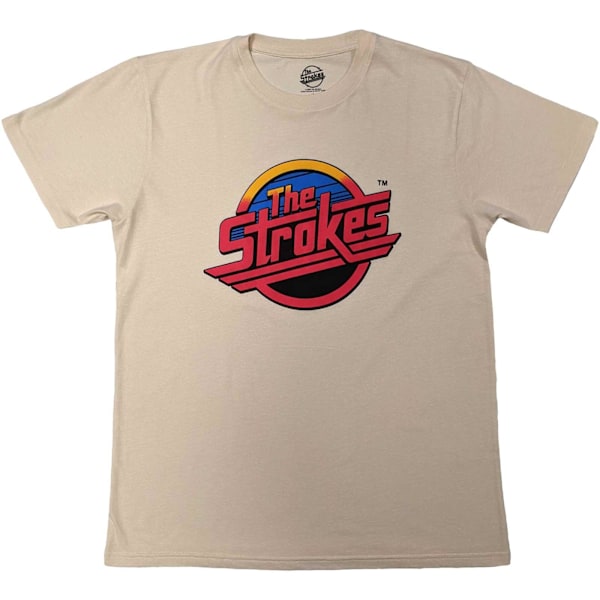 The Strokes Unisex Adult Logo T-Shirt XL Natural Natural XL