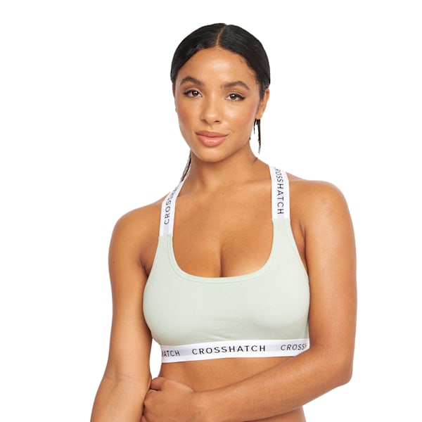 Crosshatch Womens/Ladies Sophea Bralette (2-pack) XL Grå/Svart Grey/Black XL