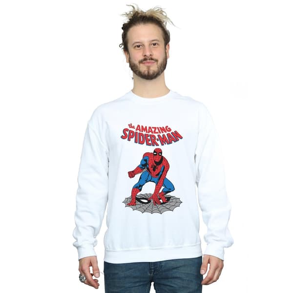 Marvel The Amazing Spider-Man Sweatshirt XL Vit White XL