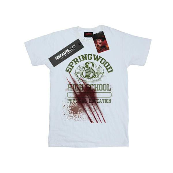 A Nightmare On Elm Street Dam/Damer Springwood Slasher Bomull Boyfriend T-Shirt White XXL