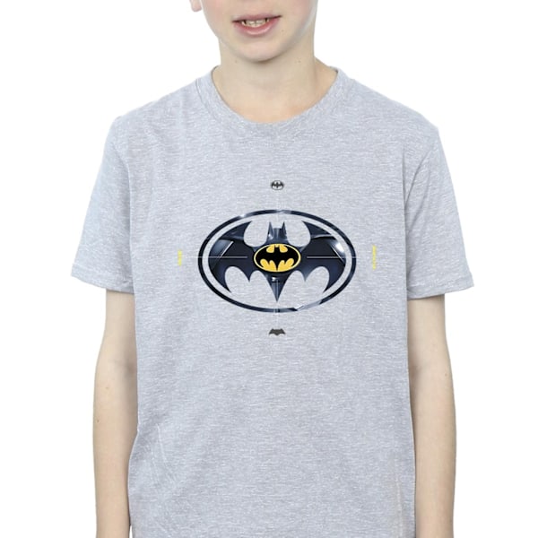 DC Comics Boys The Flash Batman Metal Logo T-Shirt 5-6 år Sp Sports Grey 5-6 Years