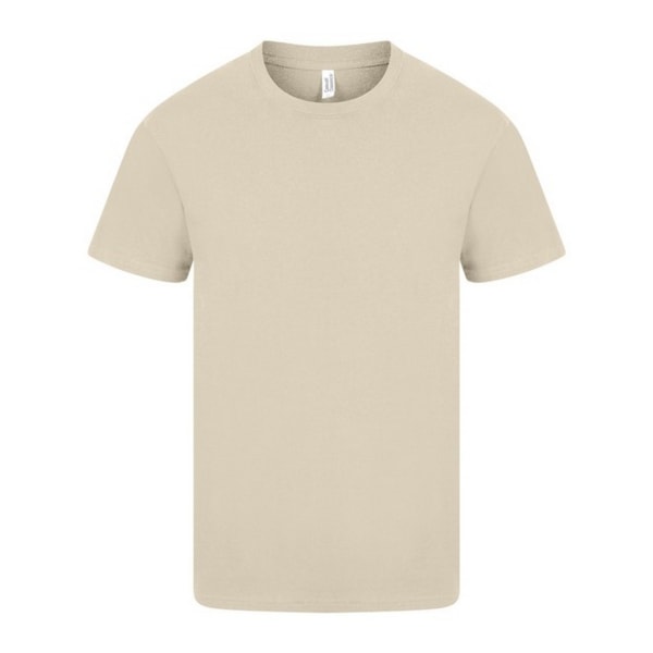 Casual Klassisk Ringspunnen T-shirt för män L Sand Sand L