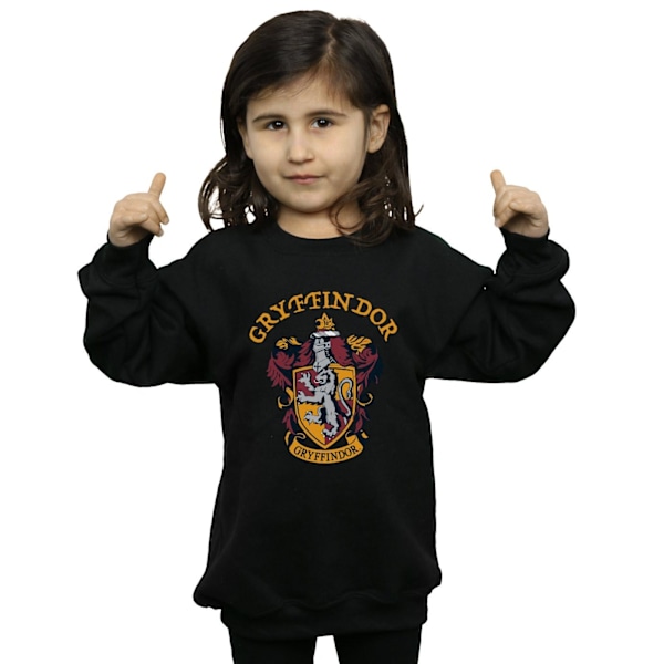 Harry Potter T-shirt för flickor Gryffindor Bomull 12-13 år Svart Black 12-13 Years